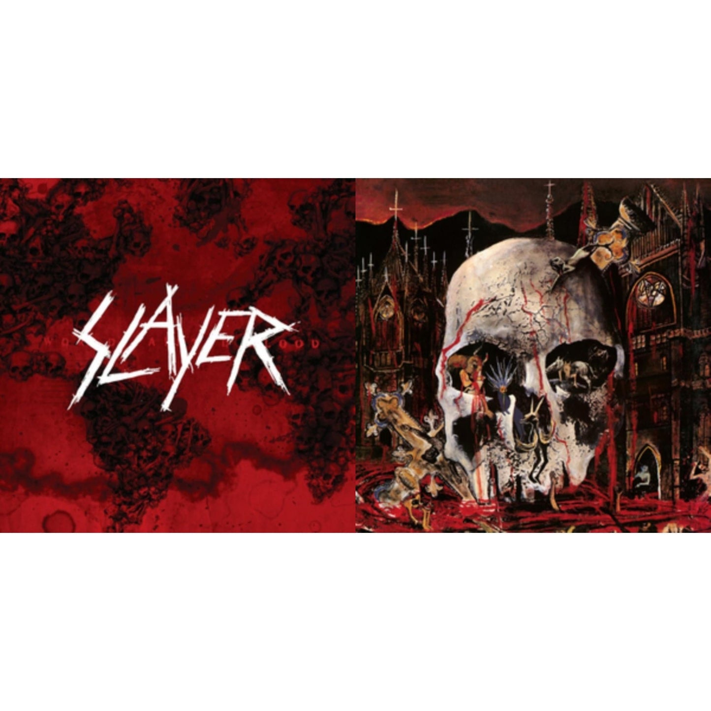 This is a 2 LP Vinyl SKU bundle.
1.This LP Vinyl is brand new.Format: LP VinylMusic Style: ThrashThis item's title is: World Painted BloodArtist: SlayerLabel: AMERICANBarcode: 602537467945Release Date: 12/17/2013
2.This LP Vinyl is brand new.