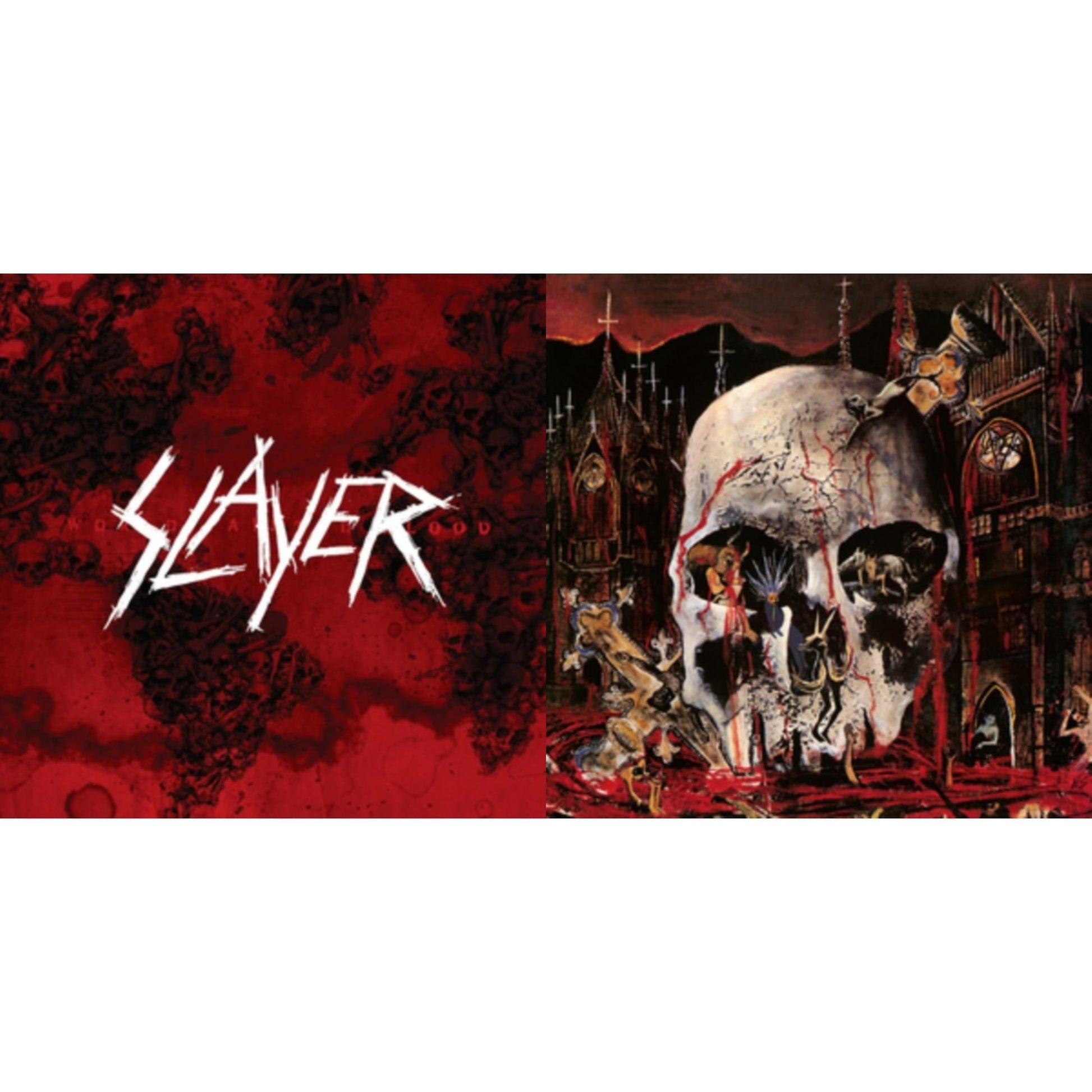 This is a 2 LP Vinyl SKU bundle.
1.This LP Vinyl is brand new.Format: LP VinylMusic Style: ThrashThis item's title is: World Painted BloodArtist: SlayerLabel: AMERICANBarcode: 602537467945Release Date: 12/17/2013
2.This LP Vinyl is brand new.