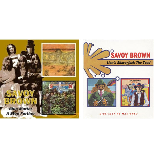 This is a 2 CD SKU bundle.
1.This CD is brand new.Format: CDMusic Style: Blues RockThis item's title is: Blue Matter / Step Further (Remastered)Artist: Savoy BrownLabel: BEAT GOES ONBarcode: 5017261206787Release Date: 7/25/2005
2.This CD is brand new.