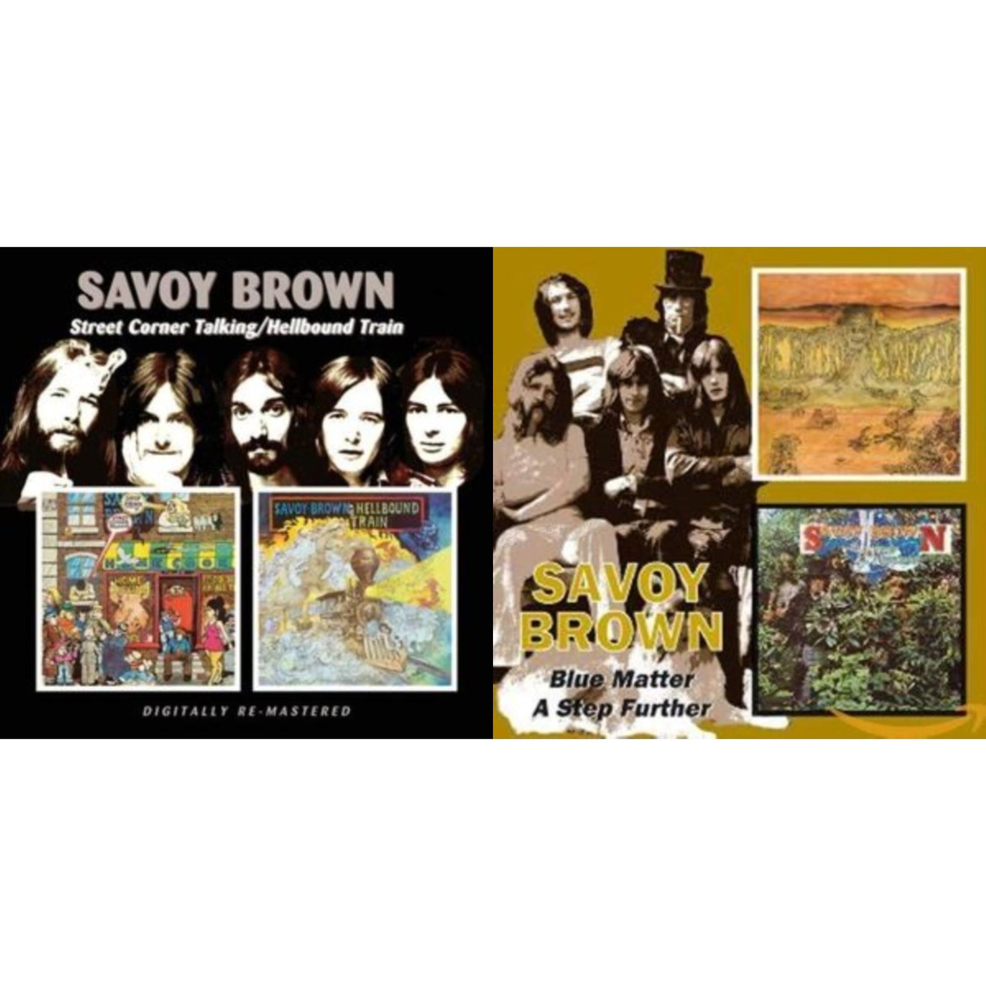 This is a 2 CD SKU bundle.
1.This CD is brand new.Format: CDThis item's title is: Street Corner Talking / Hellbound Train (Remastered)Artist: Savoy BrownLabel: BEAT GOES ONBarcode: 5017261207173Release Date: 9/4/2006
2.This CD is brand new.