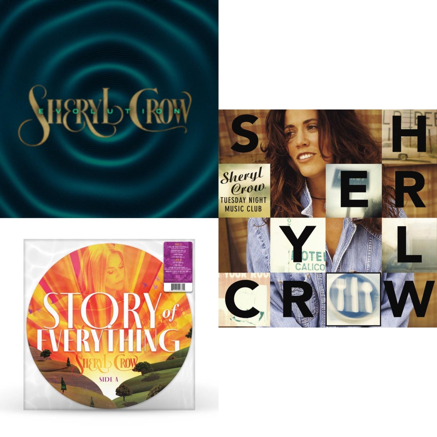 This is a 3 LP Vinyl SKU bundle.
1.This LP Vinyl is brand new.Format: LP VinylThis item's title is: Tuesday Night Music ClubArtist: Sheryl CrowBarcode: 602458433111Release Date: 12/1/2023
2.This LP Vinyl is brand new.