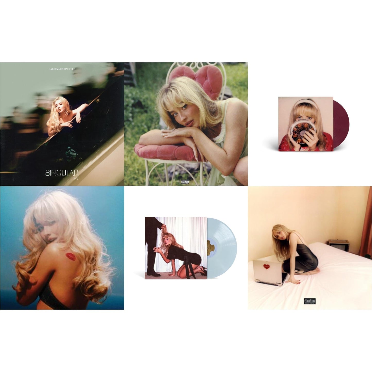 Singular Act Ii & Short N Sweet (Vintage Bottle LP Vinyl) & Fruitcake (Fruit Punch LP Vinyl/Ep) & Short N Sweet (X) (Deluxe Edition/Bright Azure Vinyl/2LP) & Man's Best Friend (X) (Light Blue LP Vinyl) & Emails I Can’T Send Fwd (X) (Bone LP Vinyl)