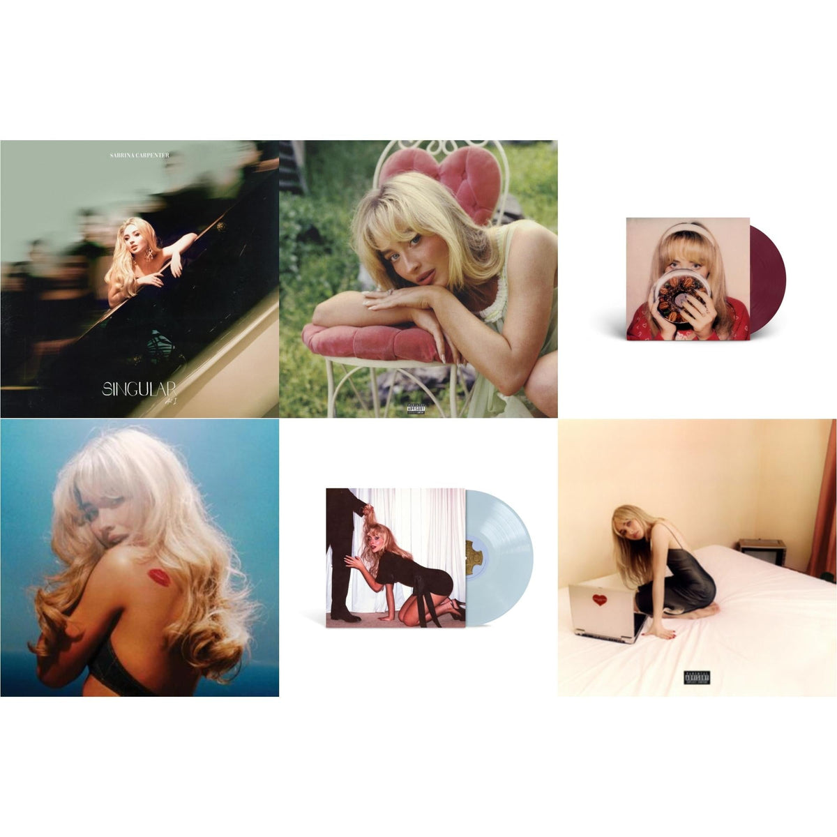 Singular Act Ii & Short N Sweet (Vintage Bottle LP Vinyl) & Fruitcake (Fruit Punch LP Vinyl/Ep) & Short N Sweet (X) (Deluxe Edition/Bright Azure Vinyl/2LP) & Man's Best Friend (X) (Light Blue LP Vinyl) & Emails I Can’T Send Fwd (X) (Bone LP Vinyl)