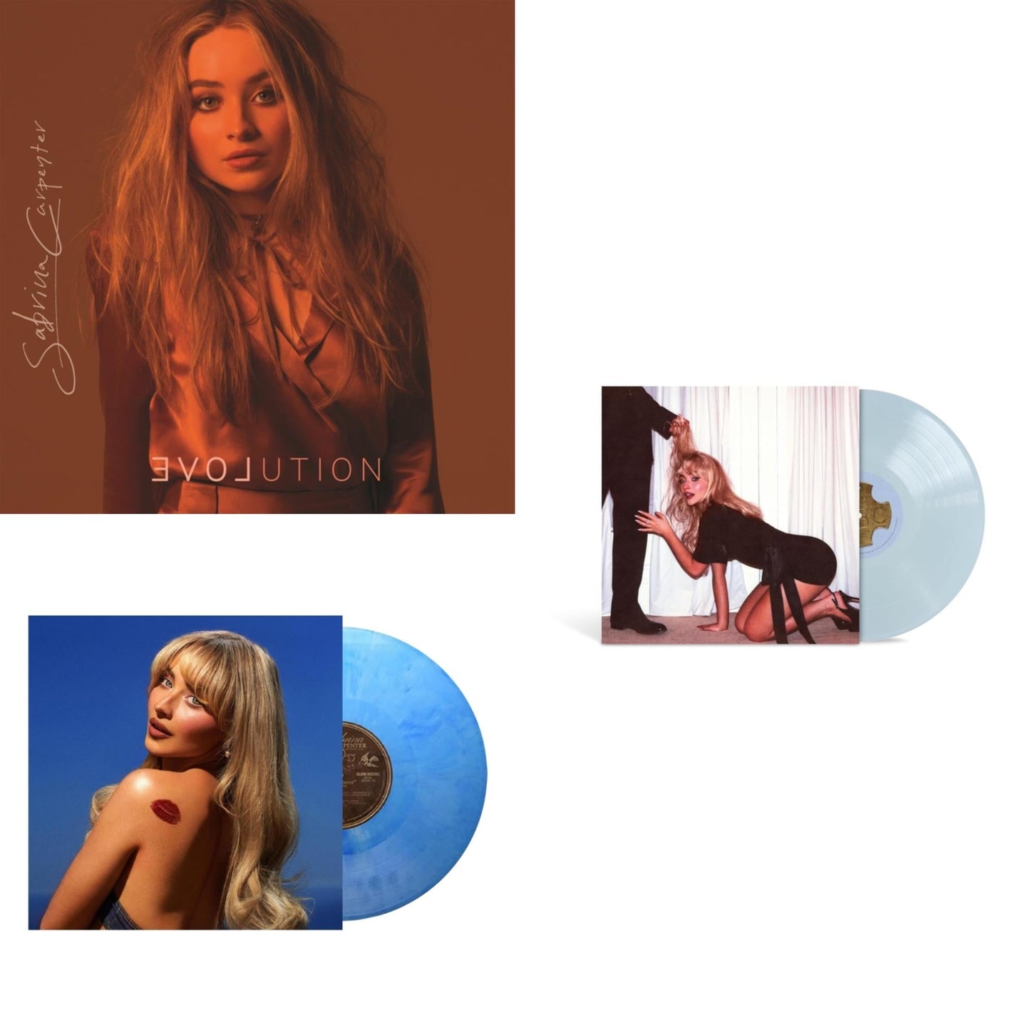 Evolution & Short N Sweet (X) (Light Sky LP Vinyl) & Man's Best Friend (X) (Light Blue LP Vinyl)