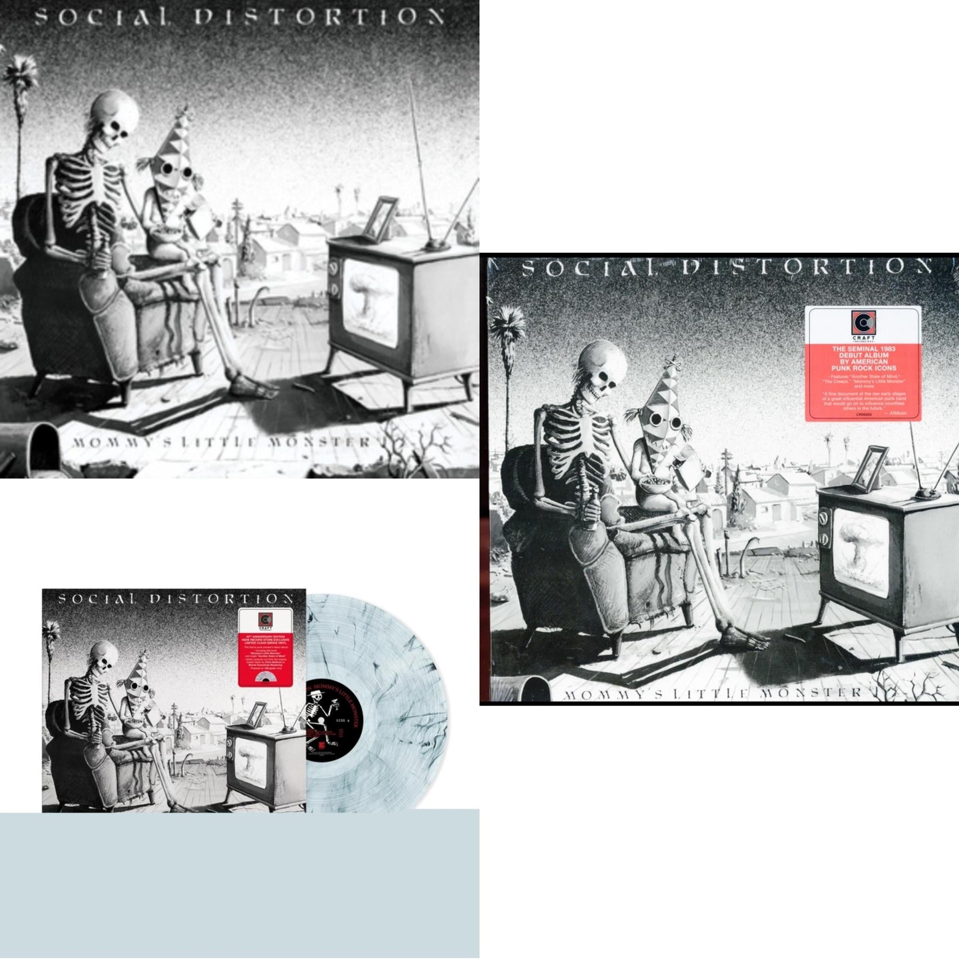 This is a 3 LP Vinyl SKU bundle.
1.This LP Vinyl is brand new.Format: LP VinylThis item's title is: Mommy's Little Monster (40Th Anniversary)Artist: Social DistortionBarcode: 888072529311Release Date: 11/10/2023
2.This LP Vinyl is brand new.