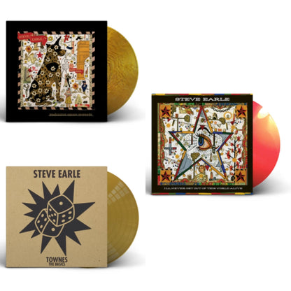 This is a 3 LP Vinyl SKU bundle.
1.This LP Vinyl is brand new.Format: LP VinylMusic Style: Folk RockThis item's title is: Washington Square Serenade (Metallic Gold LP Vinyl)Artist: Steve EarleLabel: NEW WEST RECORDSBarcode: 607396555017Release Date: 11/26/2021
2.