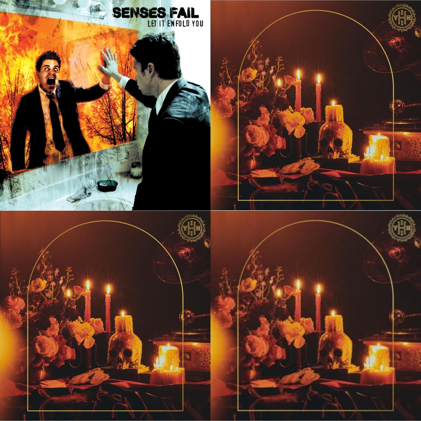 Let It Enfold You (X) & Hell Is In Your Head (Limited/Color LP Vinyl) & Hell Is In Your Head (Beer & Gold Butterfly W/ Bone Splatter LP Vinyl) (I) & Hell Is In Your Head (Pink LP Vinyl/White A-Side/Bside Heavy White Splatter LP Vinyl) (Ten Band One Cause)