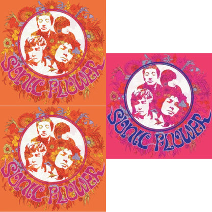 Sonic Flower (Alternate Cover) (Pink/Blue/White LP Vinyl) & Sonic Flower & Sonic Flower (Fuchsia LP Vinyl)