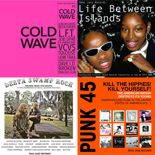 This is a 4 LP Vinyl SKU bundle.
1.This LP Vinyl is brand new.Format: LP VinylMusic Style: ColdwaveThis item's title is: Cold Wave #2 (2LP)Artist: Soul Jazz Records PresentsLabel: SOUL JAZZ RECORDSBarcode: 5026328004853Release Date: 8/13/2021
2.This LP Vinyl is brand new.