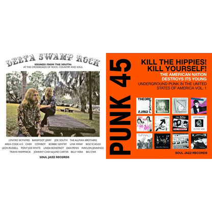 Delta Swamp Rock - Sounds From The South:  At The Crossroads Of Rock, Country & Soul & Punk 45: Kill The Hippies! Kill Yourself! – The American Nation 1978-80 (2LP/Orange Vinyl)