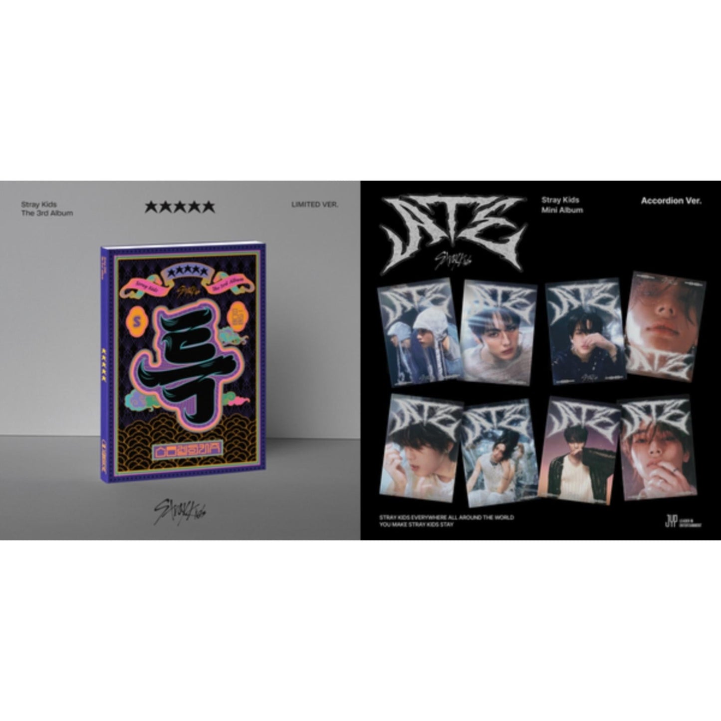 This is a 2 CD SKU bundle.
1.This CD is brand new.Format: CDThis item's title is: 5-Star (Limited Ver.)Artist: Stray KidsBarcode: 196922331695Release Date: 6/2/2023
2.This CD is brand new.Format: CDThis item's title is: Ate (Accordion Ver.