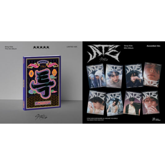 This is a 2 CD SKU bundle.
1.This CD is brand new.Format: CDThis item's title is: 5-Star (Limited Ver.)Artist: Stray KidsBarcode: 196922331695Release Date: 6/2/2023
2.This CD is brand new.Format: CDThis item's title is: Ate (Accordion Ver.
