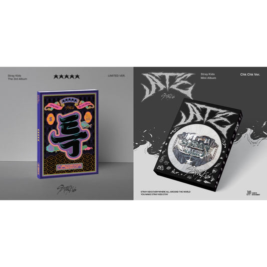 This is a 2 CD SKU bundle.
1.This CD is brand new.Format: CDThis item's title is: 5-Star (Limited Ver.)Artist: Stray KidsBarcode: 196922331695Release Date: 6/2/2023
2.This CD is brand new.Format: CDThis item's title is: Ate (Chk Chk Ver.