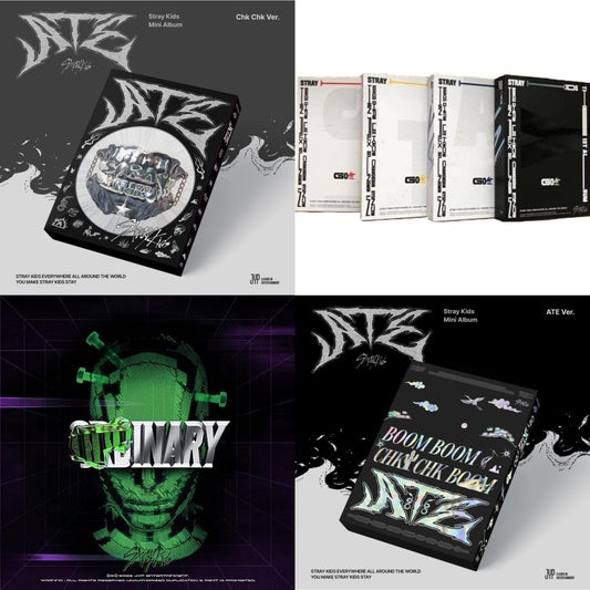 This is a 4 CD SKU bundle.
1.This CD is brand new.Format: CDThis item's title is: Ate (Chk Chk Ver.)Artist: Stray KidsBarcode: 196922934445Release Date: 7/19/2024
2.This CD is brand new.