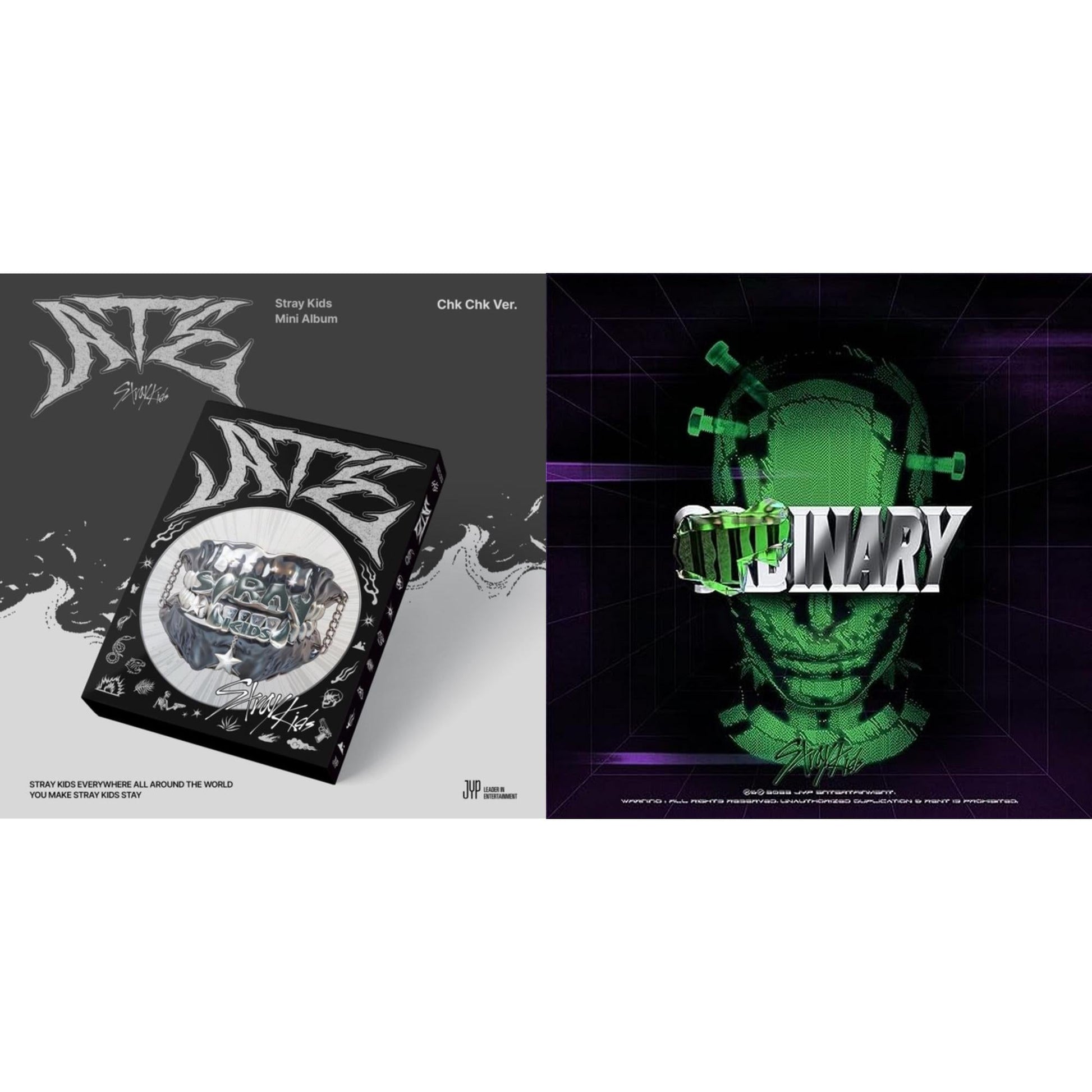 This is a 2 CD SKU bundle.
1.This CD is brand new.Format: CDThis item's title is: Ate (Chk Chk Ver.)Artist: Stray KidsBarcode: 196922934445Release Date: 7/19/2024
2.This CD is brand new.