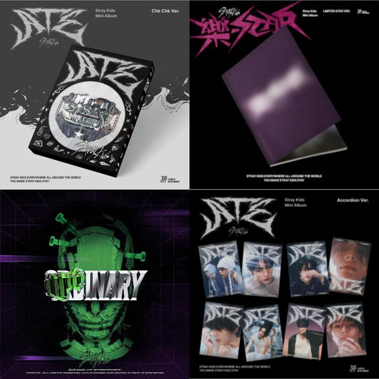 This is a 4 CD SKU bundle.
1.This CD is brand new.Format: CDThis item's title is: Ate (Chk Chk Ver.)Artist: Stray KidsBarcode: 196922934445Release Date: 7/19/2024
2.This CD is brand new.Format: CDThis item's title is: Rock-Star (Limited Star Ver.