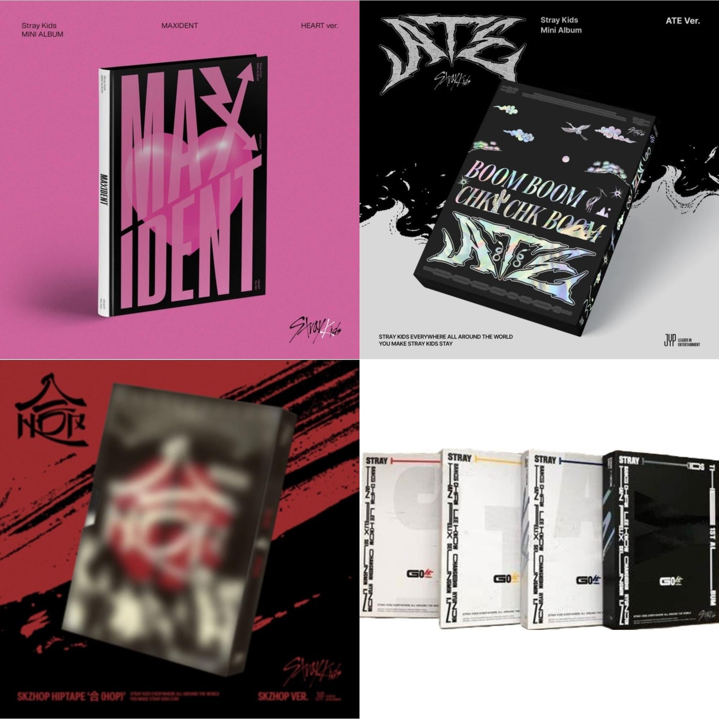 Maxident (Heart Version) & Ate (Ate Ver.) & Hop (Skzhop Ver.) & Go: Volume 1 (Normal Edition)