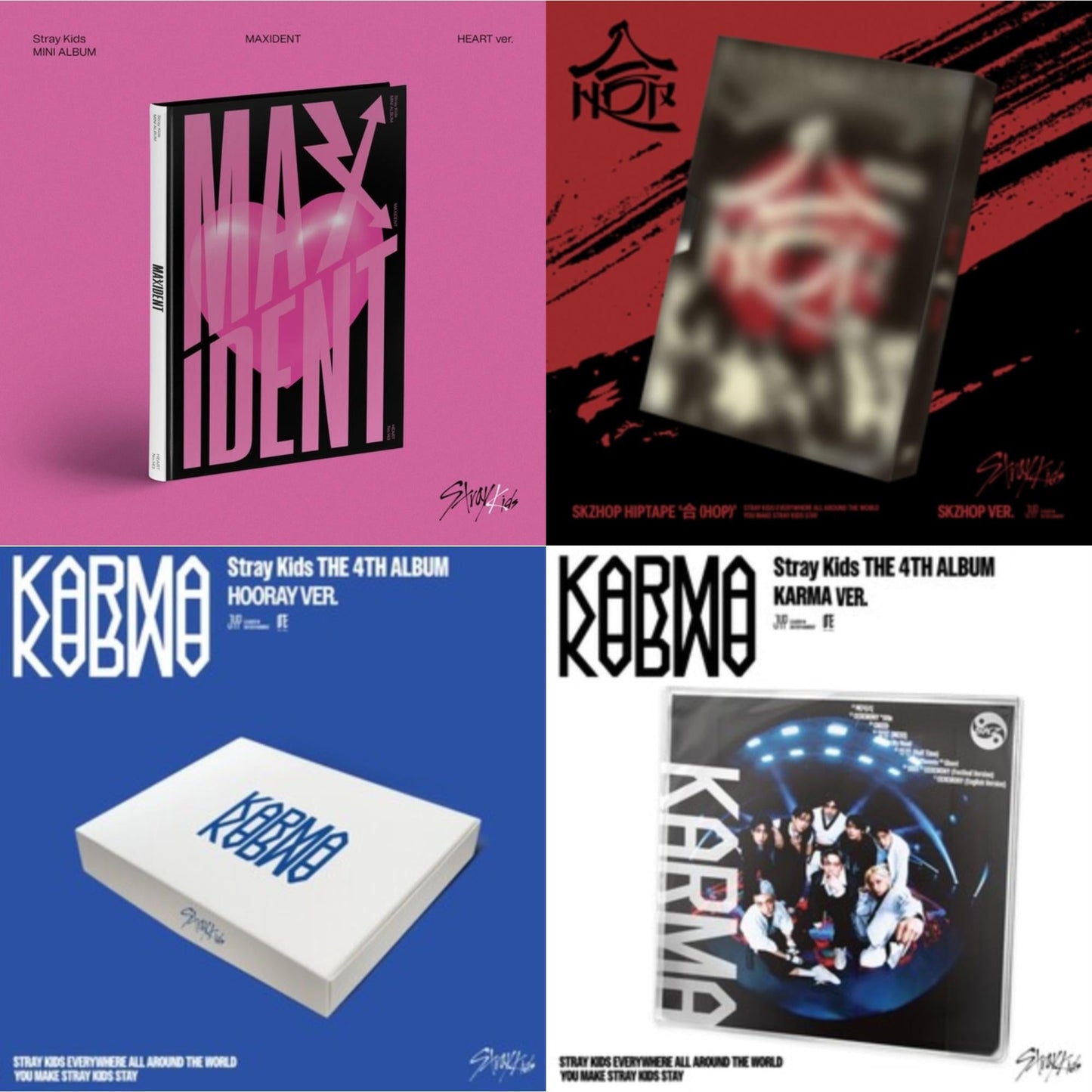 Maxident (Heart Version) & Hop (Skzhop Ver.) & Karma (Hooray Ver.) & Karma (Karma Ver.)
