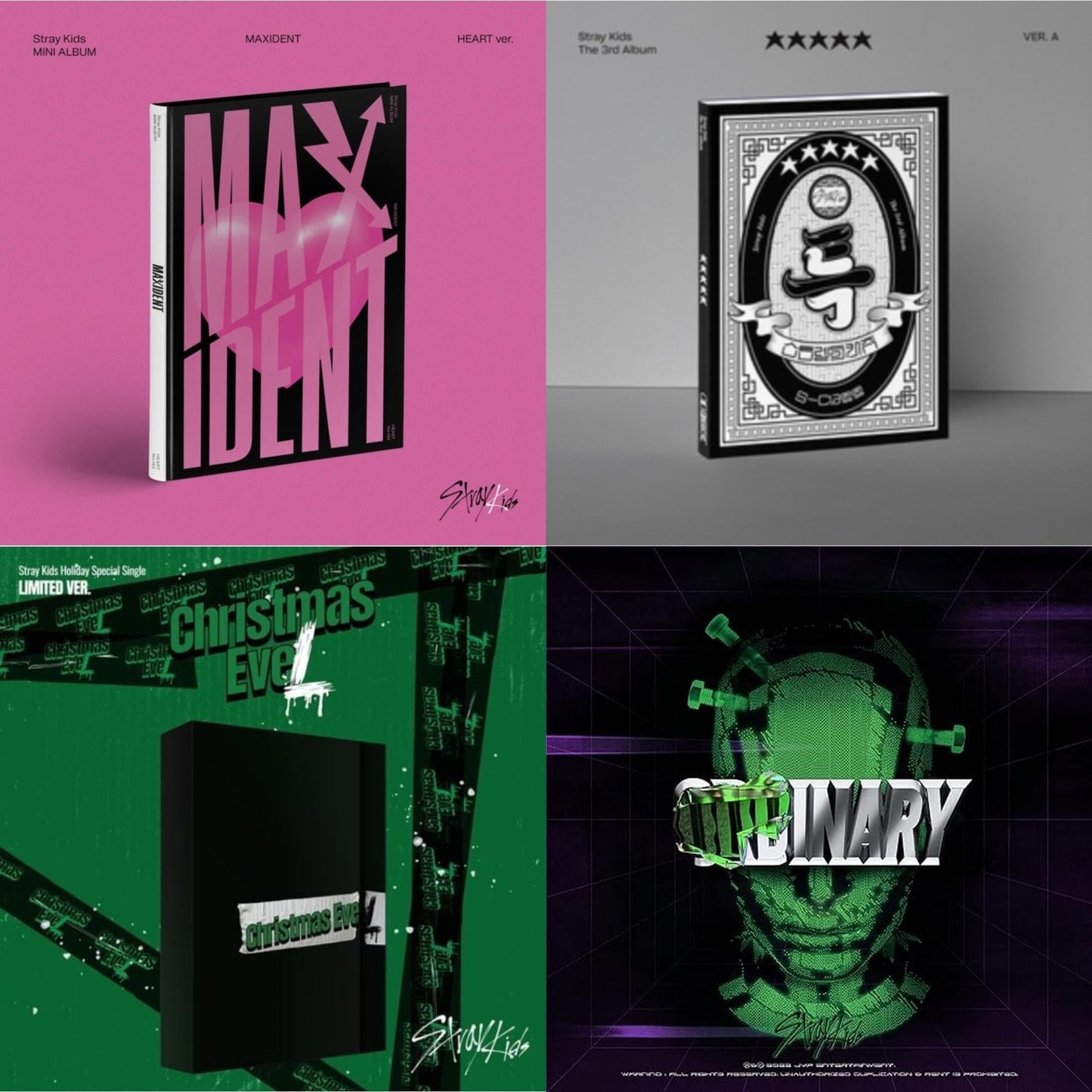 Maxident (Heart Version) & 5-Star (Ver. A) & Holiday Special Single Christmas Evel (Normal Ver.) & Oddinary (Scanning Version/Mask Off Version/Normal Edition)