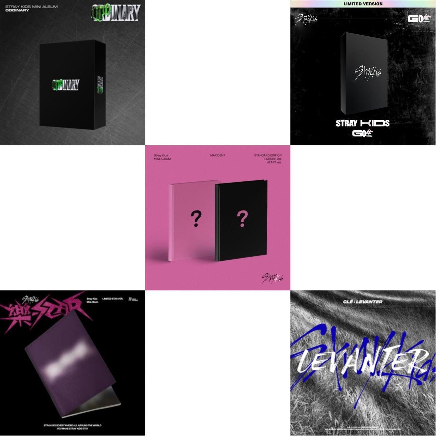 This is a 5 CD SKU bundle.
1.This CD is brand new.Format: CDMusic Style: K-popThis item's title is: Oddinary (Scanning Version/Mask Off Version/Normal Edition)Artist: Stray KidsLabel: JYP ENT.Barcode: 8809755509934Release Date: 3/18/2022
2.This CD is brand new.