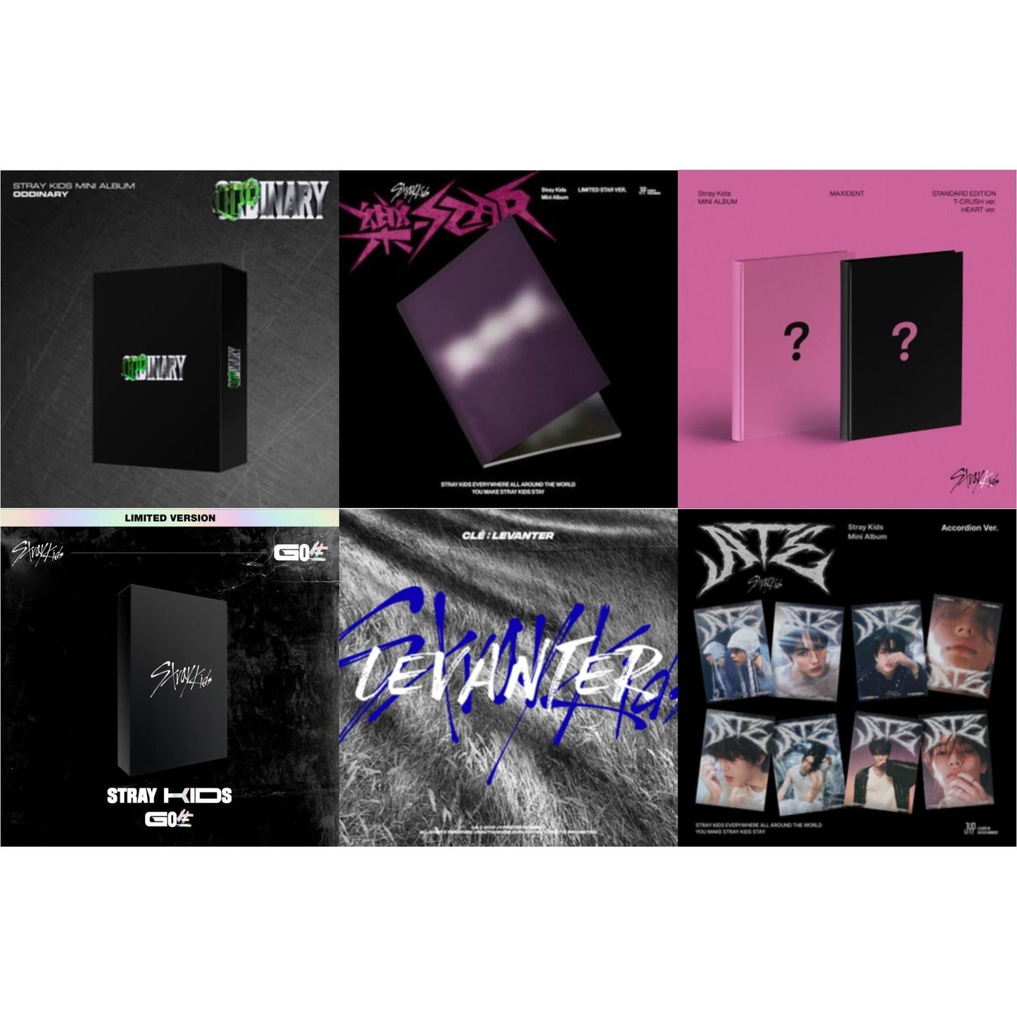 This is a 6 CD SKU bundle.
1.This CD is brand new.Format: CDMusic Style: K-popThis item's title is: Oddinary (Scanning Version/Mask Off Version/Normal Edition)Artist: Stray KidsLabel: JYP ENT.Barcode: 8809755509934Release Date: 3/18/2022
2.This CD is brand new.