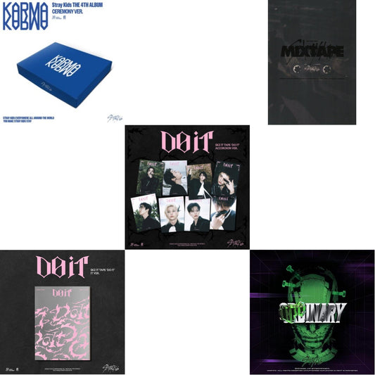 Karma (Ceremony Ver.) & Skz It Tape - Do It (It Ver.) & Skz It Tape - Do It (Accordion Ver.) & Mixtape & Oddinary (Scanning Version/Mask Off Version/Normal Edition)