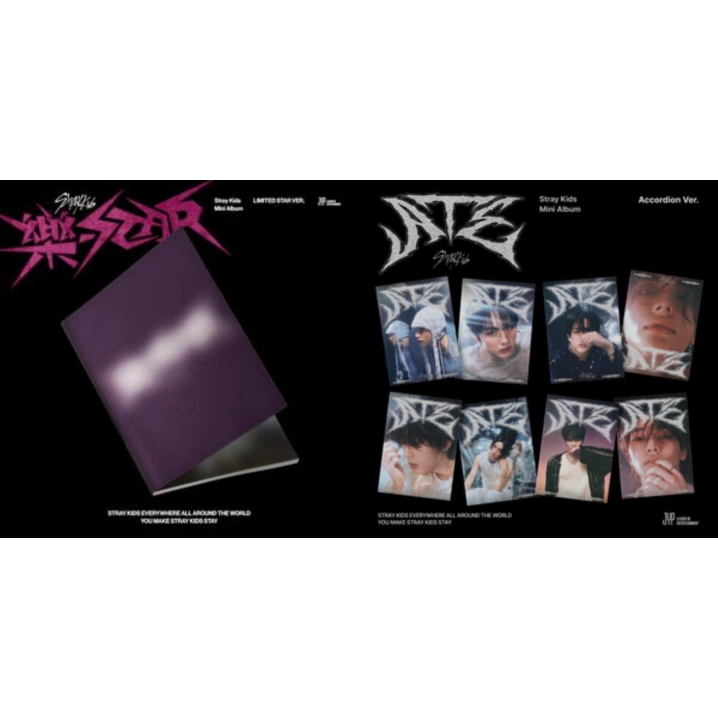 This is a 2 CD SKU bundle.
1.This CD is brand new.Format: CDThis item's title is: Rock-Star (Limited Star Ver.)Artist: Stray KidsBarcode: 196922597589Release Date: 11/10/2023
2.This CD is brand new.Format: CDThis item's title is: Ate (Accordion Ver.