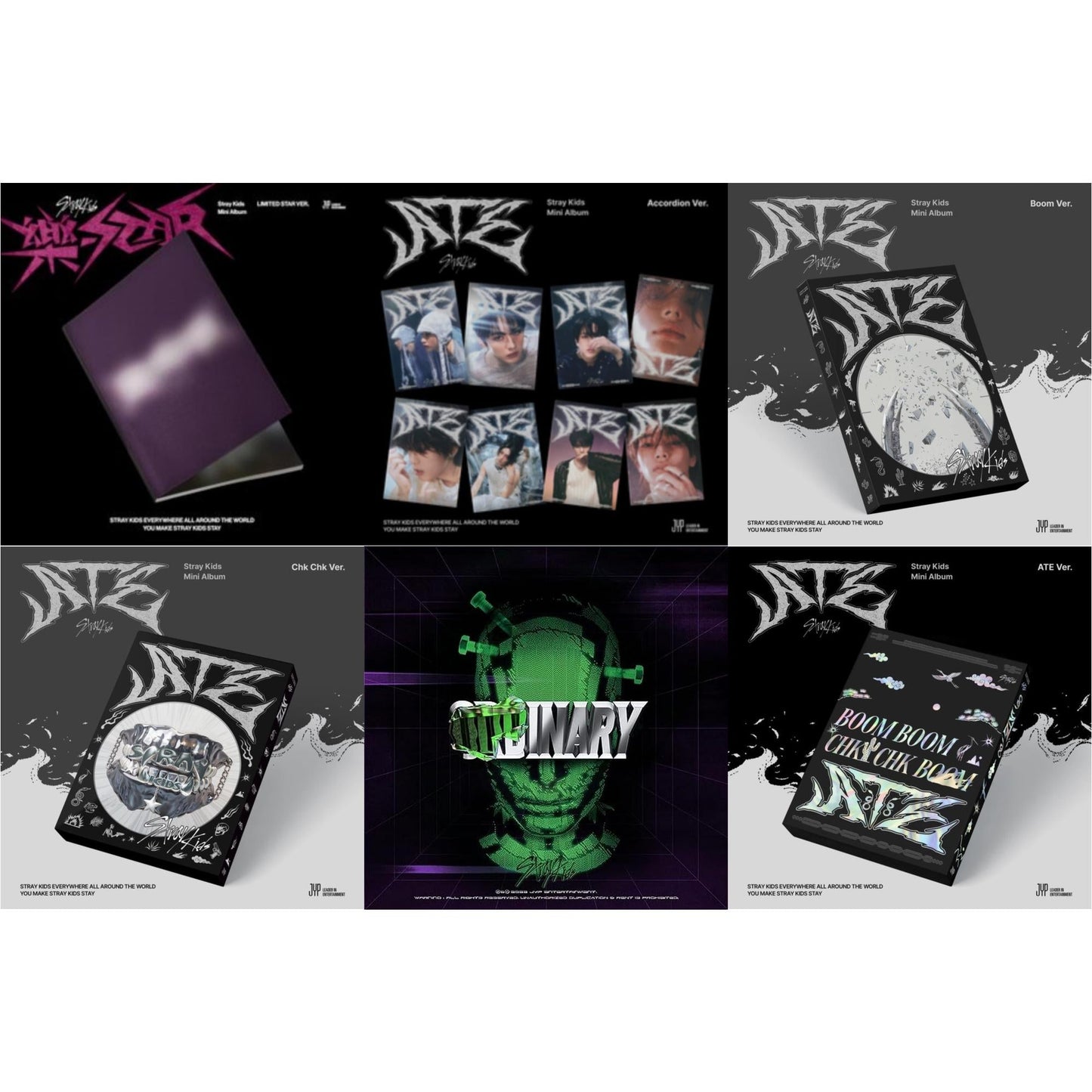 Rock-Star (Limited Star Ver.) & Ate (Chk Chk Ver.) & Ate (Boom Ver.) & Ate (Ate Ver.) & Ate (Accordion Ver.) & Oddinary (Scanning Version/Mask Off Version/Normal Edition)