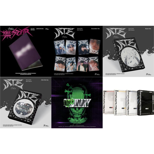 This is a 6 CD SKU bundle.
1.This CD is brand new.Format: CDThis item's title is: Rock-Star (Limited Star Ver.)Artist: Stray KidsBarcode: 196922597589Release Date: 11/10/2023
2.This CD is brand new.Format: CDThis item's title is: Ate (Accordion Ver.