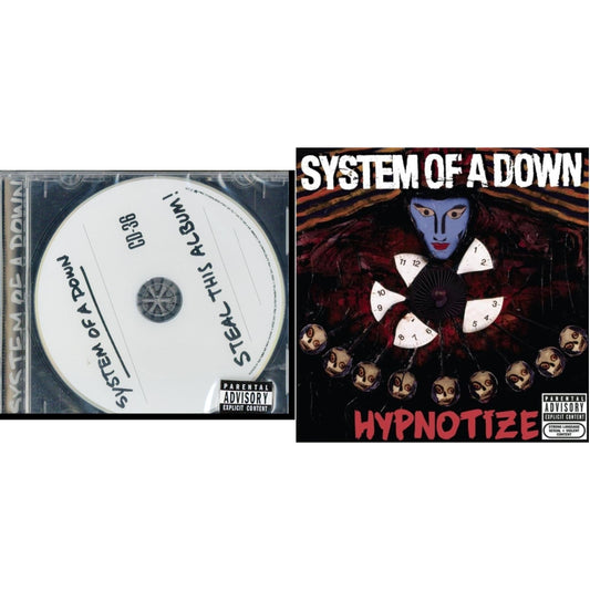 This is a 2 CD SKU bundle.
1.This CD is brand new.Format: CDMusic Style: Heavy MetalThis item's title is: Steal This AlbumArtist: System Of A DownLabel: LEGACYBarcode: 696998706224Release Date: 11/26/2002
2.This CD is brand new.