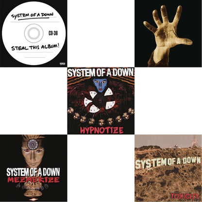 This is a 5 LP Vinyl SKU bundle.
1.This LP Vinyl is brand new.Format: LP VinylMusic Style: Alternative RockThis item's title is: Steal This Album! (2LP/140G)Artist: System Of A DownLabel: LEGACY/ COLUMBIA/ AMERICANBarcode: 190758656212Release Date: 10/12/2018
2.