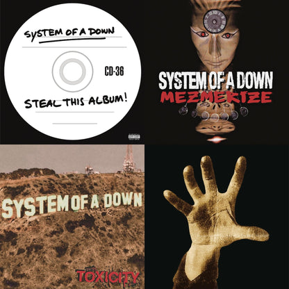 This is a 4 LP Vinyl SKU bundle.
1.This LP Vinyl is brand new.Format: LP VinylMusic Style: Alternative RockThis item's title is: Steal This Album! (2LP/140G)Artist: System Of A DownLabel: LEGACY/ COLUMBIA/ AMERICANBarcode: 190758656212Release Date: 10/12/2018
2.