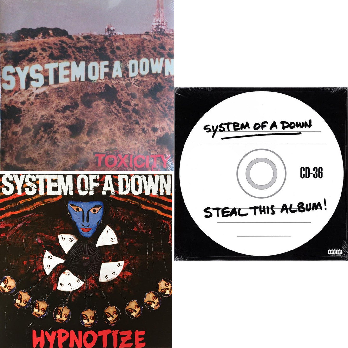 Toxicity (140G) & Hypnotize (140G) & Steal This Album! (2LP/140G)