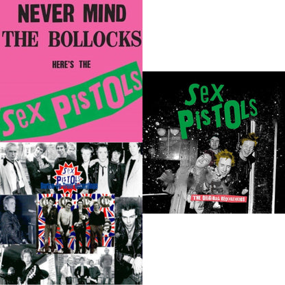 This is a 3 LP Vinyl SKU bundle.
1.This LP Vinyl is brand new.Format: LP VinylMusic Style: PunkThis item's title is: Never Mind The Bollocks: Here's The Sex PistolsArtist: Sex PistolsLabel: RHINO/WARNER BROS.Barcode: 081227988876Release Date: 10/28/2008
2.This LP Vinyl is brand new.