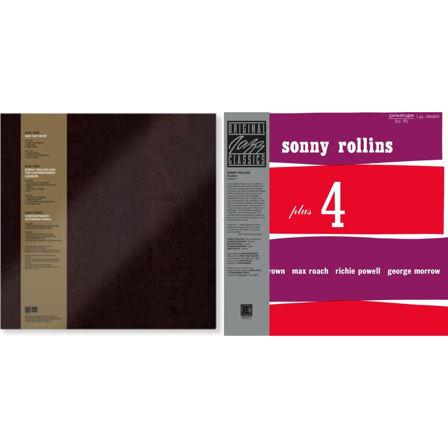 Go West!: The Contemporary Records Albums (3LP Boxset) & Plus 4 (Original Jazz Classics Series) (180G)