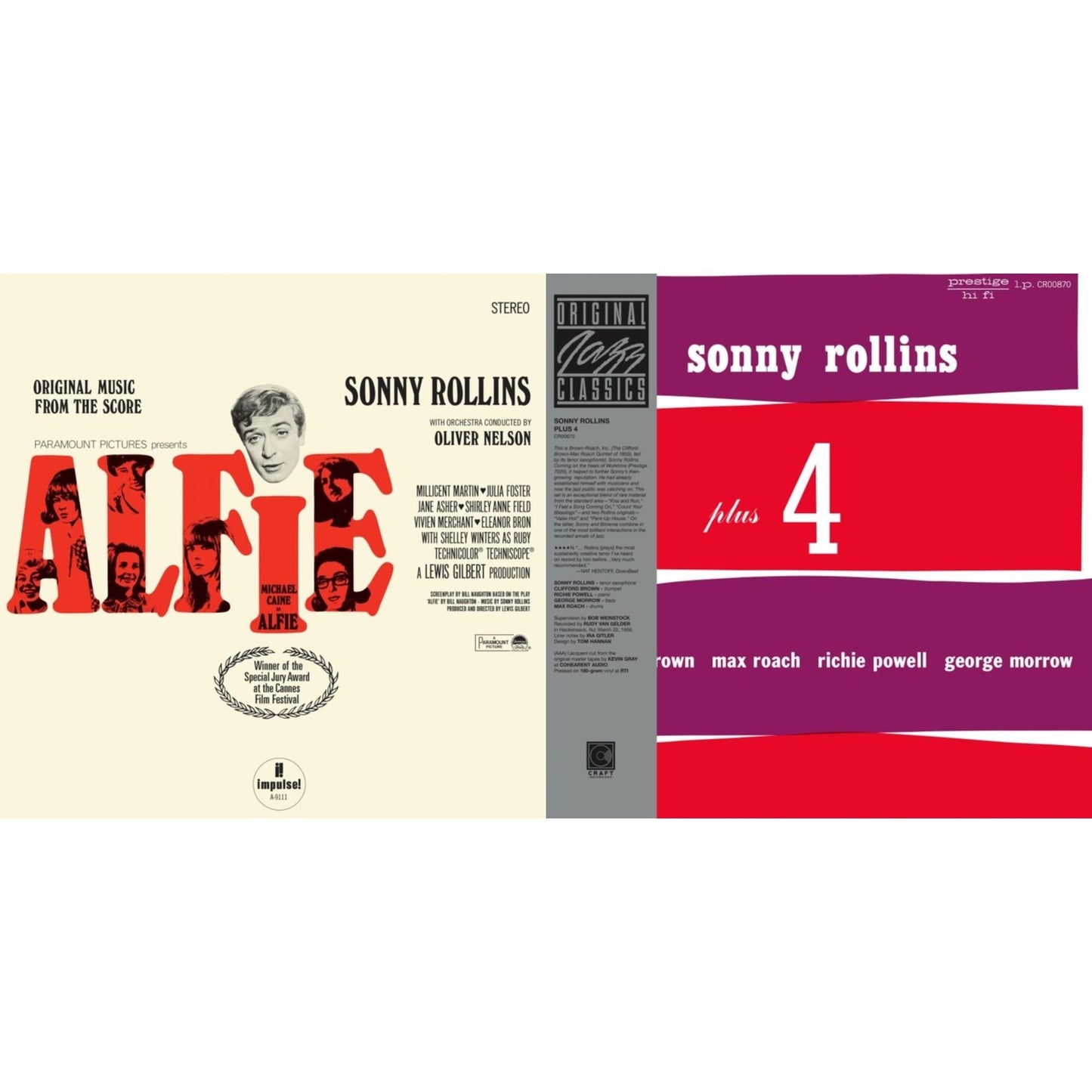 Alfie (Original Music From The Score) (Verve Acoustic Sounds Series) (180G) & Plus 4 (Original Jazz Classics Series) (180G)