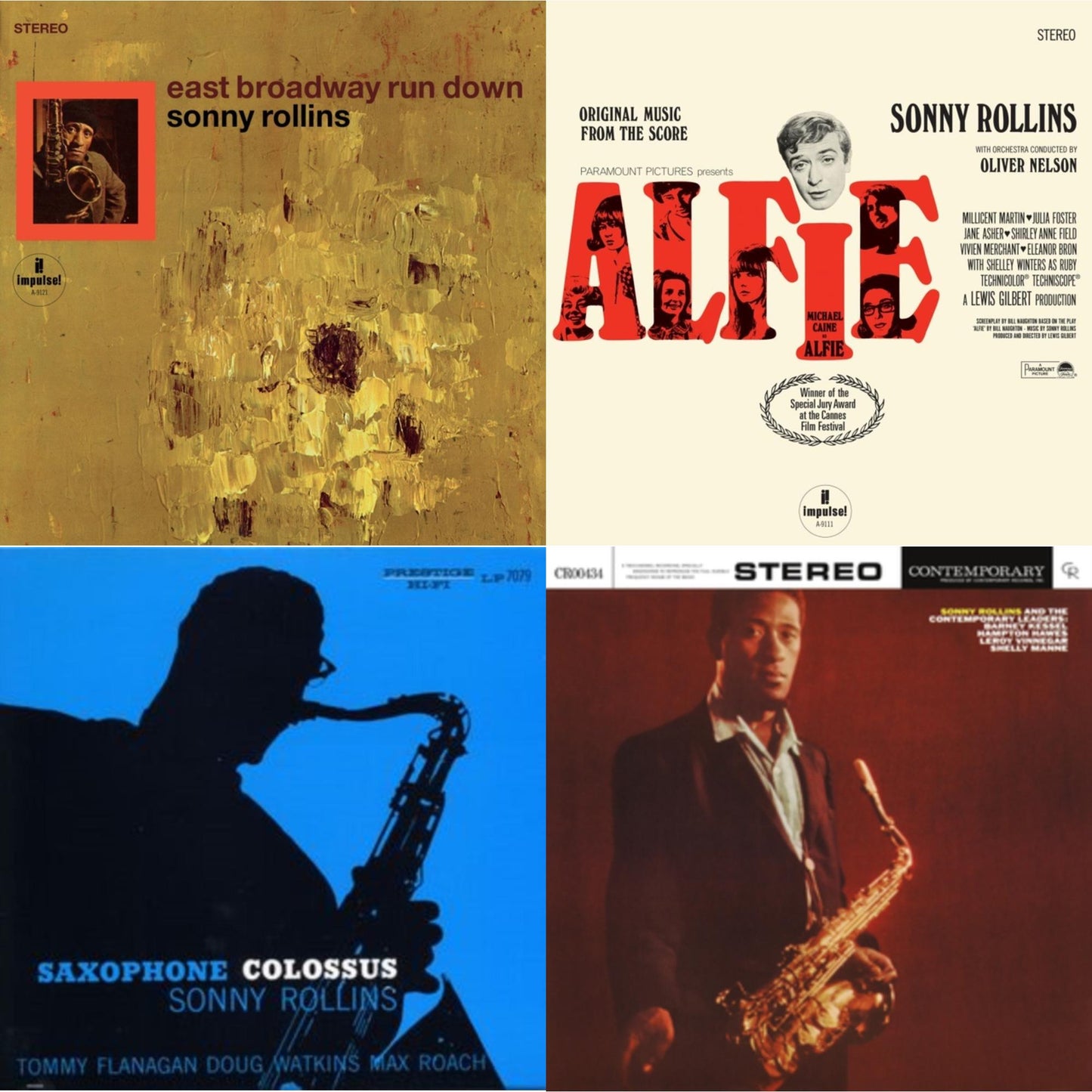 East Broadway Run Down (Verve Acoustic Sounds Series)  & Alfie (Original Music From The Score) (Verve Acoustic Sounds Series) (180G) & Saxophone Colossus & Sonny Rollins & The Contemporary Leaders (Contemporary Records Acoustic Sounds Series) (180G)