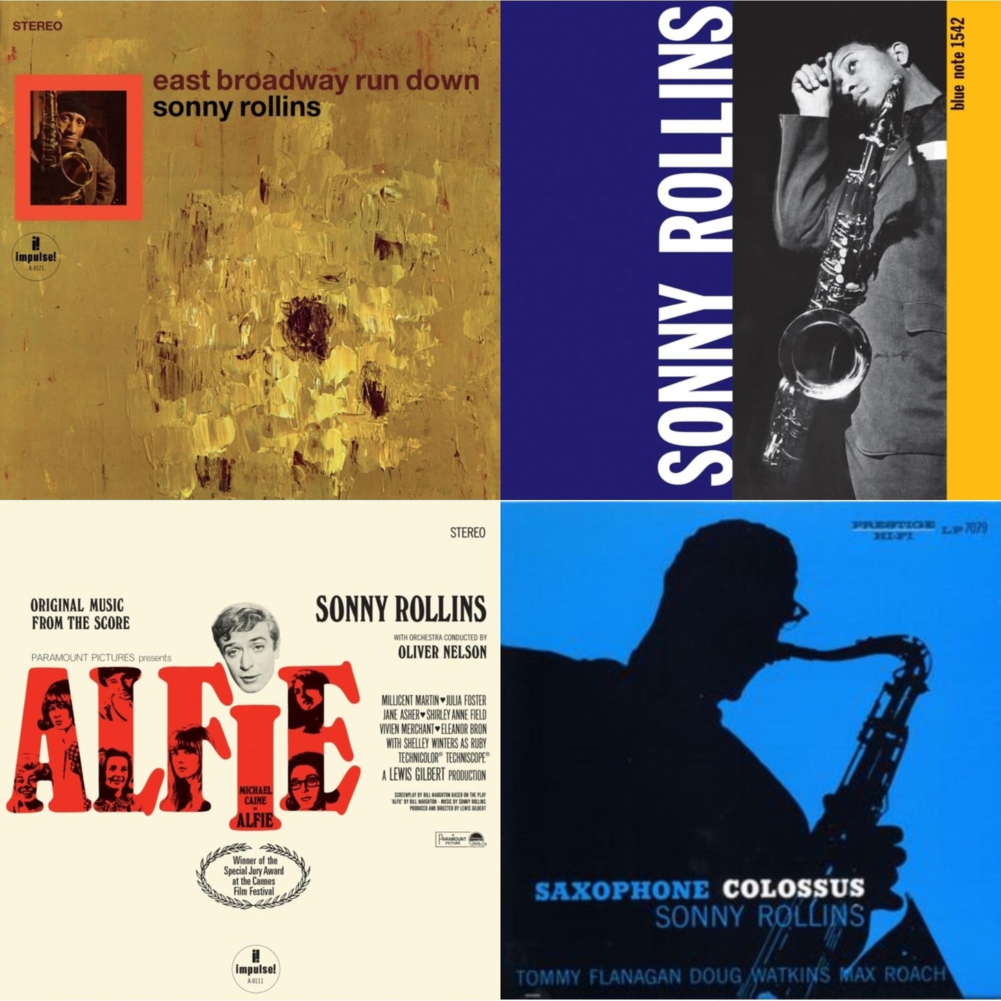 East Broadway Run Down (Verve Acoustic Sounds Series)  & Volume 1 (Blue Note Classic LP Vinyl Edition/180G) & Alfie (Original Music From The Score) (Verve Acoustic Sounds Series) (180G) & Saxophone Colossus