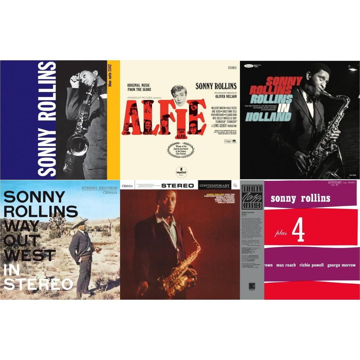 Volume 1 (Blue Note Classic LP Vinyl Edition/180G) & Alfie (Original Music From The Score) (Verve Acoustic Sounds Series) (180G) & Rollins In Holland: The 1967 Studio & Live Recordings (3LP/Deluxe Edition)