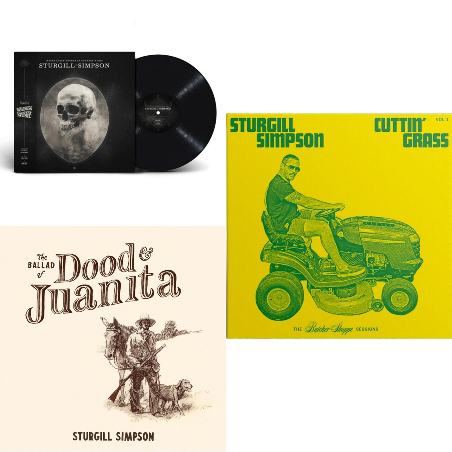 This is a 3 LP Vinyl SKU bundle.
1.This LP Vinyl is brand new.Format: LP VinylThis item's title is: Metamodern Sounds In Country Music 10 Year Anniversary Edition (180G)Artist: Sturgill SimpsonBarcode: 691835875538Release Date: 5/10/2024
2.This LP Vinyl is brand new.