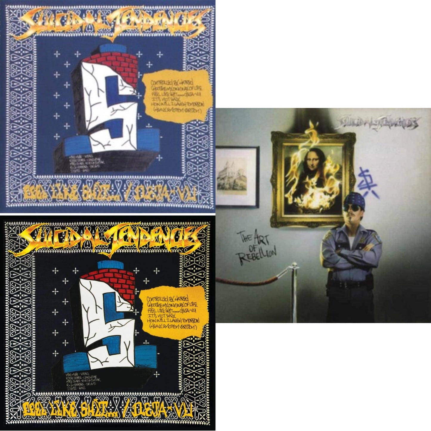 Controlled By Hatred / Feel Like Shit...Deja Vu (Fruit Punch LP Vinyl) (I) & Controlled By Hatred / Feel Like Shit...Deja Vu & Art Of Rebellion (180G)