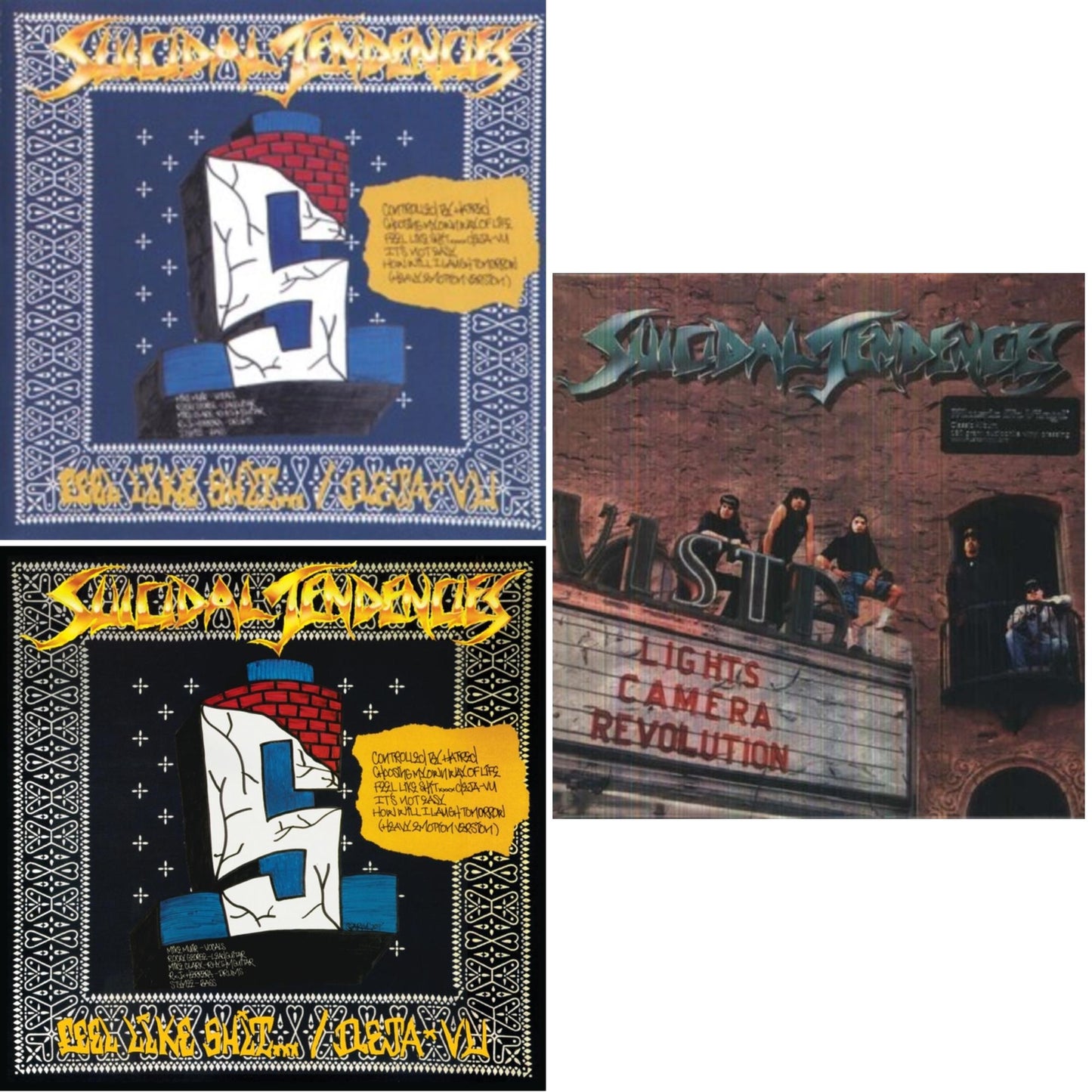Controlled By Hatred / Feel Like Shit...Deja Vu (Fruit Punch LP Vinyl) (I) & Controlled By Hatred / Feel Like Shit...Deja Vu & Lights Camera Revolution (180G)
