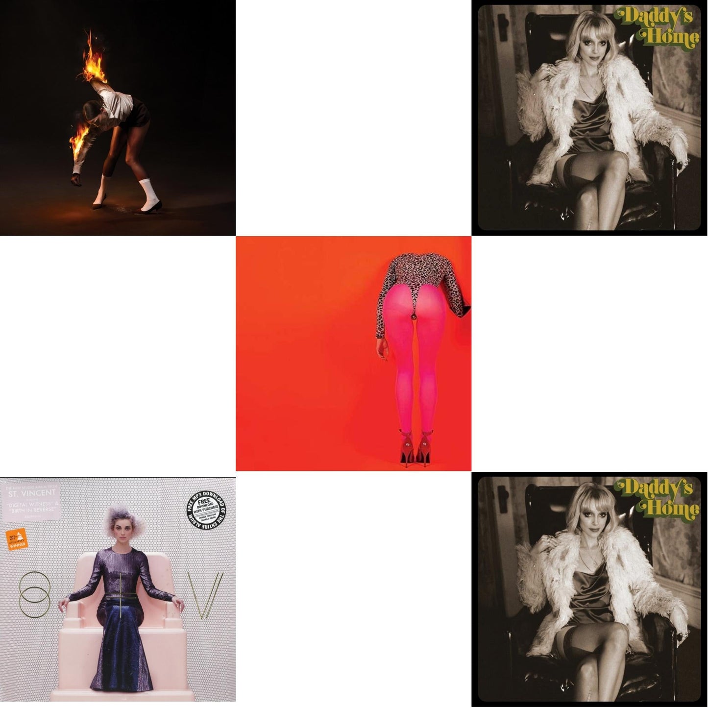 All Born Screaming & St Vincent & Masseduction (Pink LP) & Daddy's Home & Daddy's Home (Warm Gray LP Vinyl)