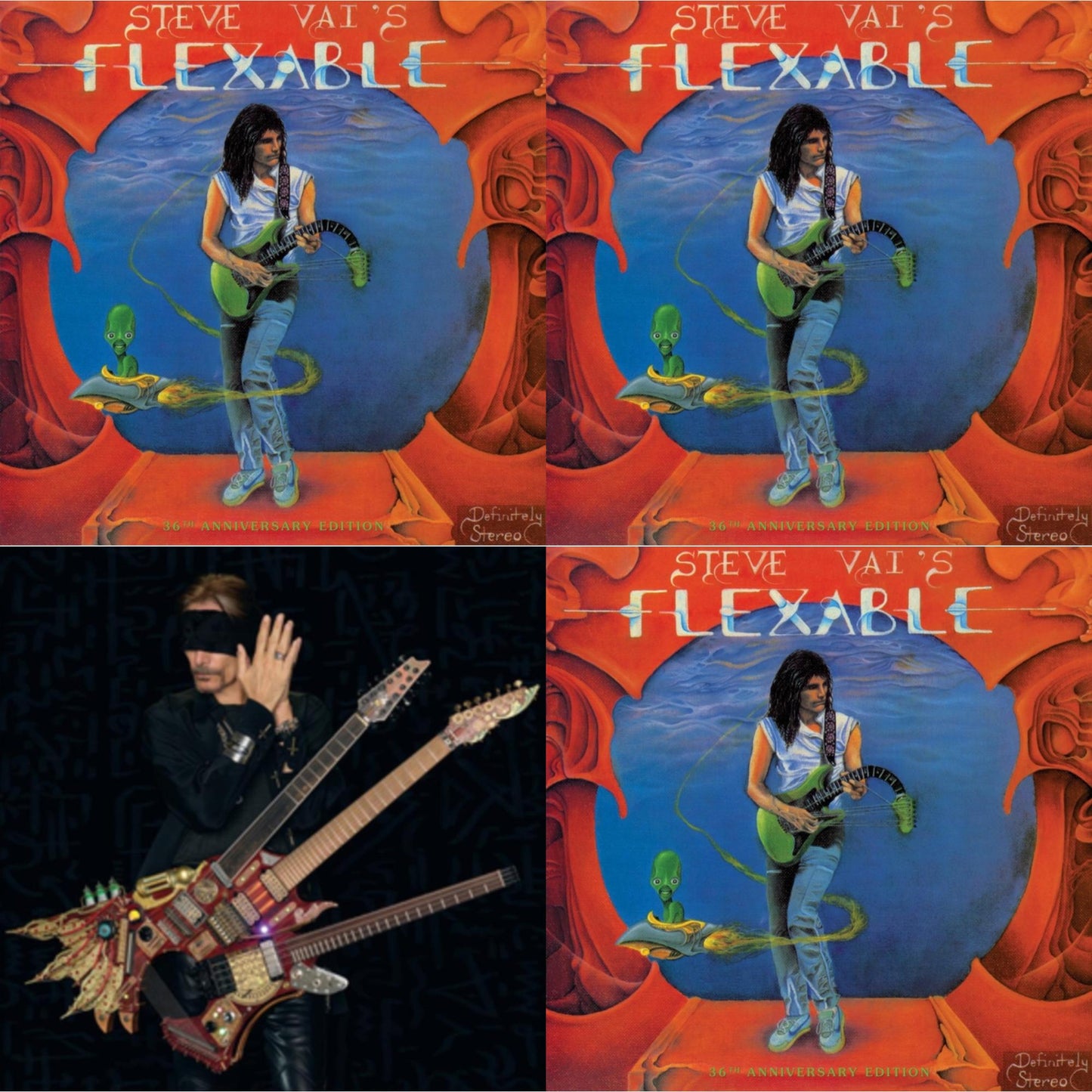This is a 4 LP Vinyl SKU bundle.
1.This LP Vinyl is brand new.Format: LP VinylMusic Style: Prog RockThis item's title is: Flex-Able (36Th Anniversary/180G)Artist: Steve VaiLabel: LIGHT WITHOUT HEAT INC.Barcode: 682131893739Release Date: 5/20/2022
2.This LP Vinyl is brand new.
