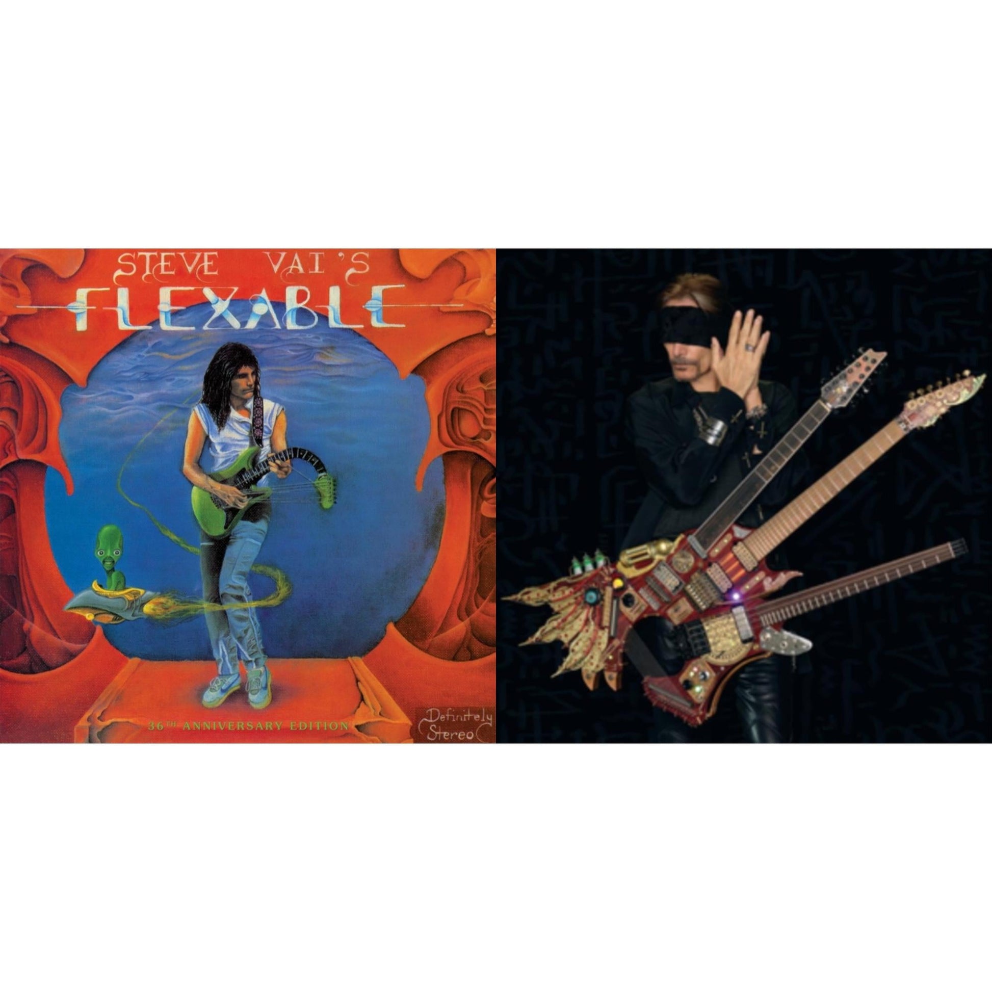 This is a 2 LP Vinyl SKU bundle.
1.This LP Vinyl is brand new.Format: LP VinylMusic Style: AbstractThis item's title is: Flex-Able (36Th Anniversary/Clear Disc LP Vinyl)Artist: Steve VaiLabel: LIGHT WITHOUT HEAT INC.Barcode: 647697656839Release Date: 5/20/2022
2.