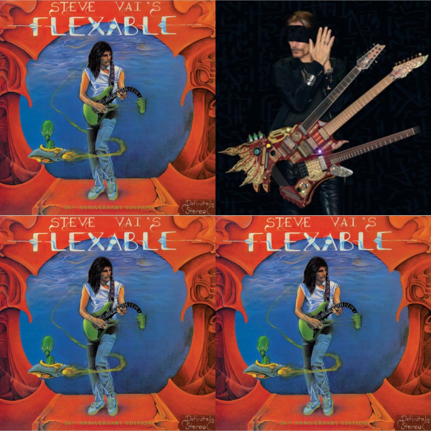 This is a 4 LP Vinyl SKU bundle.
1.This LP Vinyl is brand new.Format: LP VinylMusic Style: Prog RockThis item's title is: Flex-Able (36Th Anniversary/180G)Artist: Steve VaiLabel: LIGHT WITHOUT HEAT INC.Barcode: 682131893739Release Date: 5/20/2022
2.This LP Vinyl is brand new.