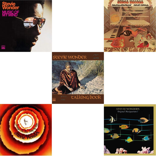 Music Of My Mind & Songs In The Key Of Life & Talking Book & Fulfillingness' First Finale & Original Musiquarium I (2LP)