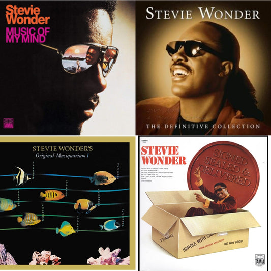 Music Of My Mind & Definitive Collection (2LP) & Original Musiquarium I (2LP) & Signed Sealed And Delivered (LP)