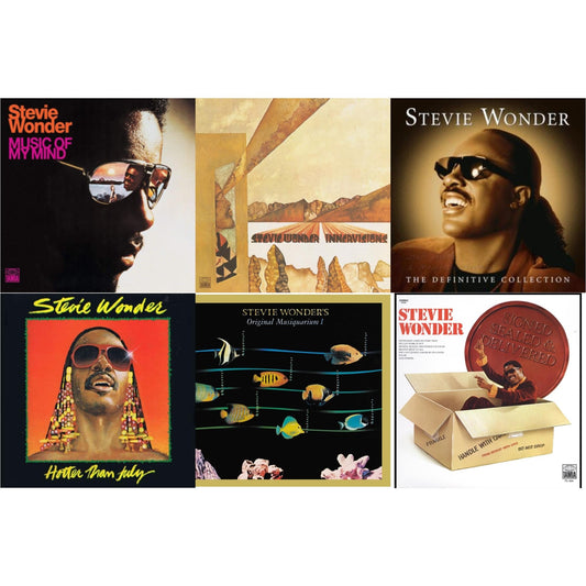 Music Of My Mind & Innervisions & Definitive Collection (2LP) & Hotter Than July & Original Musiquarium I (2LP) & Signed Sealed And Delivered (LP)