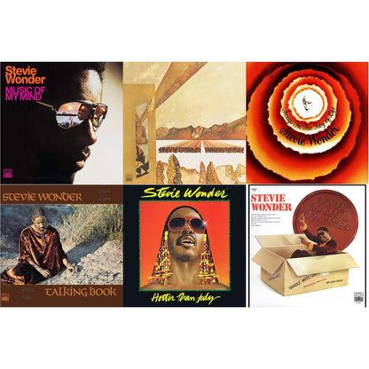 Music Of My Mind & Innervisions & Songs In The Key Of Life & Talking Book & Hotter Than July & Signed Sealed And Delivered (LP)